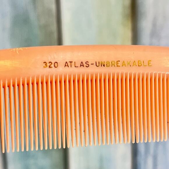 Rexall Nylon Vintage Hair Combs Set of 9 1950s Unbreakable Barber Salon Pink - Picture 5 of 6